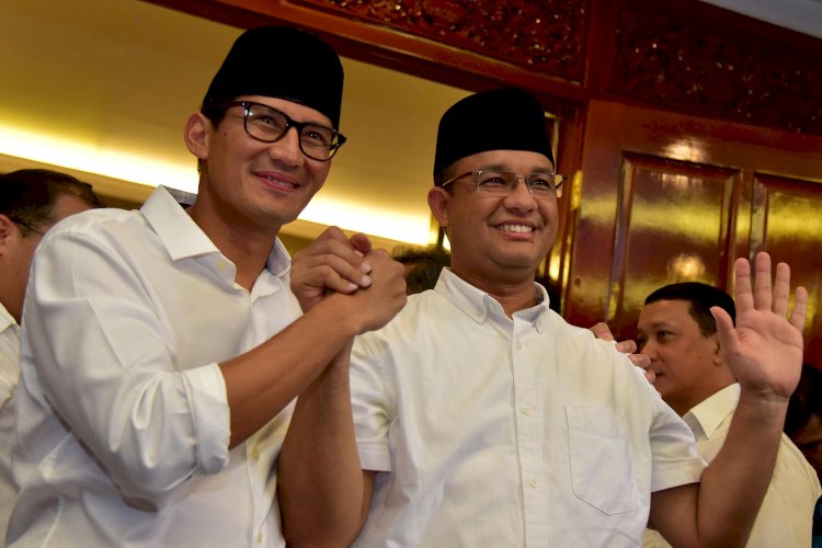 Sandiaga Uno dan Anies Baswedan/net