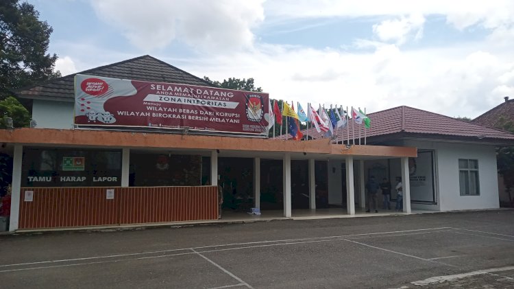 Kantor Komisi Pemilihan Umum (KPU) Daerah Muara Enim. (Noviansyah/rmolsumsel.id). 