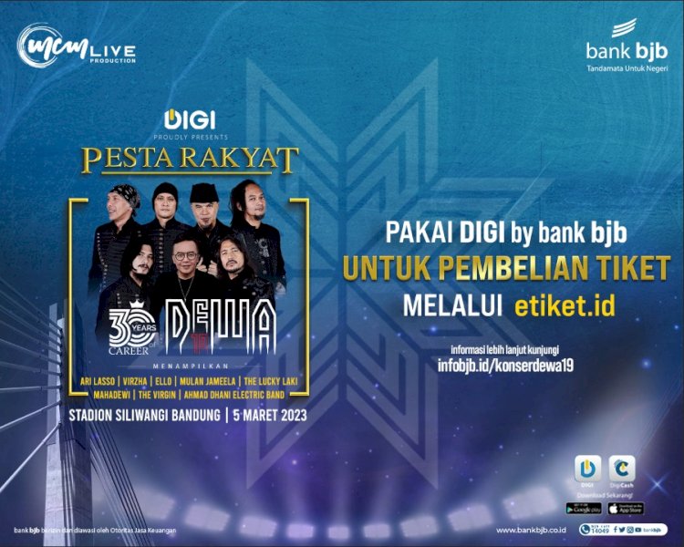 bank bjb Gelar Konser “Pesta Rakyat 30 Years Career Dewa 19’” di Bandung ./Ist.