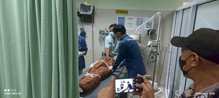 Korban Rasya menjnggal dunia usai ditabrak mobil dinas BG 7 B Setda Muba/ist.