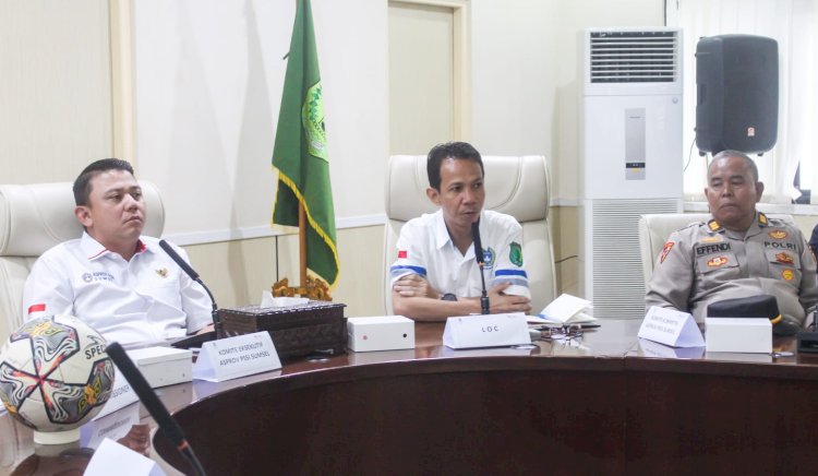 Komite Eksekutif (Exco) PSSI Sumsel Ahmad Toyibir dan Wakil Ketua Pelaksana Musa Firdaus/ist