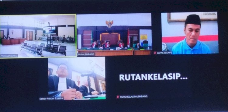 Sidang kasus korupsi ADD yang menjerat mantan kepala Desa (Kades) Tampang Baru, Kabupaten Muba