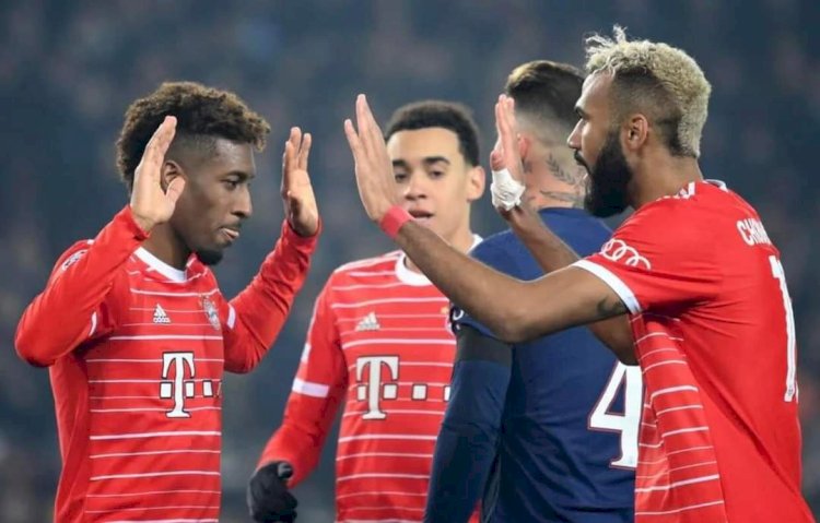 Selebrasi Kingsley Coman usai mencetak gol ke gawang PSG/ist