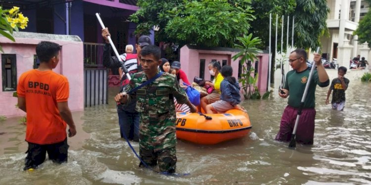 Banjir yang terjadi di Kota Surakarta sejak Jumat (17/2)/Net