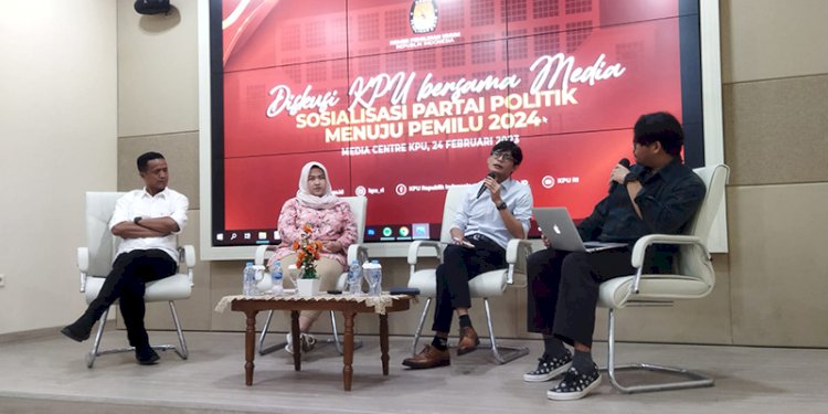 Anggota KPU RI, August Mellaz, dalam diskusi bertajuk “Sosialisasi Partai Politik Menuju Pemilu 2024” yang digelar di Kantor KPU RI, Jalan Imam Bonjol, Menteng, Jakarta Pusat, Jumat (24/2)/RMOL