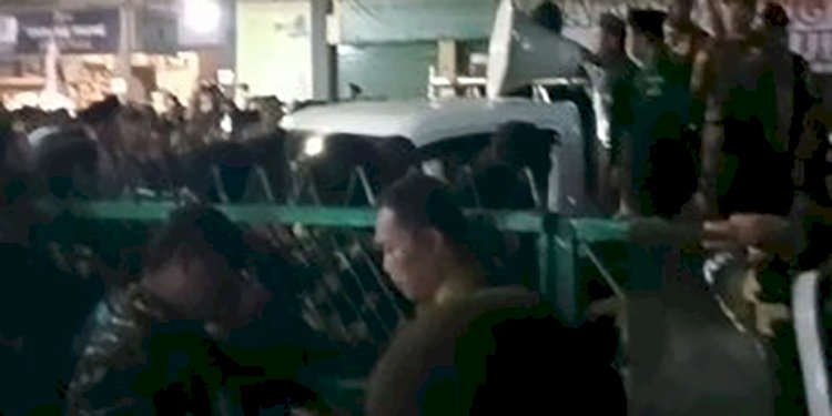 Situasi Konfercab GP Ansor Demak yang sempat ricuh pada Senin malam (27/2)/RMOJateng