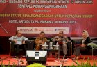 Kanwil Kemenkumham Sumsel Gelar Sosialisasi Kepastian Hukum Status Kewarganegaraan
