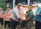 Bantu Korban Banjir Bandang Lahat, Polres Pagar Alam Kerahkan Satu Pleton Anggota dan Serahkan Sembako
