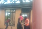 Diduga Korsleting Listrik, Rumah Mewah di Belitang Ludes Terbakar