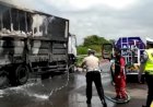 Truk Ekspedisi Terbakar di Tol Kayuagung-Palembang, Begini Penyebabnya
