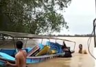 Speedboat Terbalik, Dua Penumpang Berhasil di Selamatkan Polsek Muara Telang