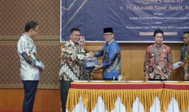 PJ Bupati OKU Teddy Meilwansyah Hadiri Silaturahmi dengan Anggota V BPK RI