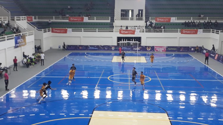 Pertandingan Futsal di GOR Megang Sakti/ist