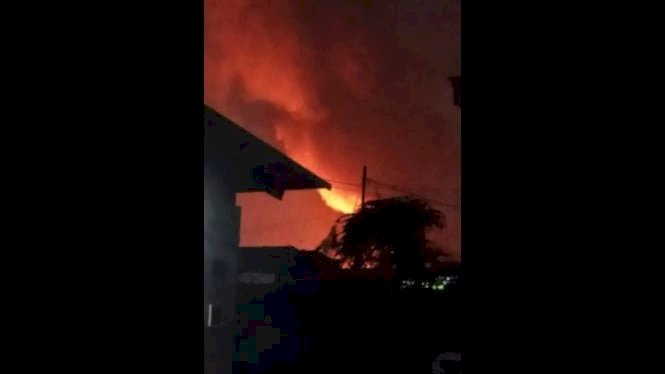 Kobaran api yang bersumber dari Depo Pertamina Plumpang, Jakarta Utara/repro
