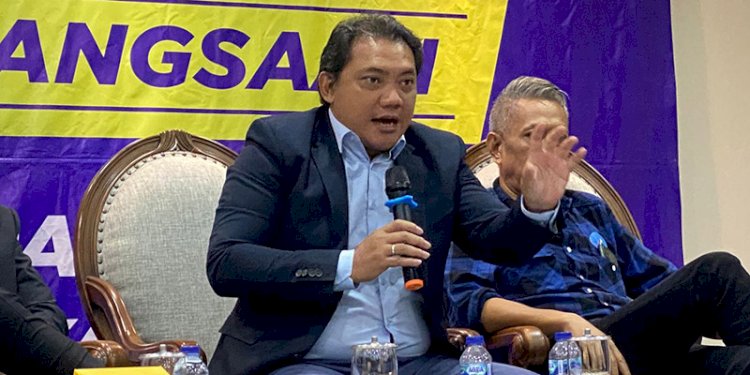 Legislator Nasdem, Taufik Basari, menjadi narasumber dalam diskusi Dialektika Demokrasi bertajuk “Memaknai Konstitusi Dalam Sistem Peradilan Pemilu” di Komplek Parlemen, Senayan, Jakarta, Rabu (8/3)/RMOL