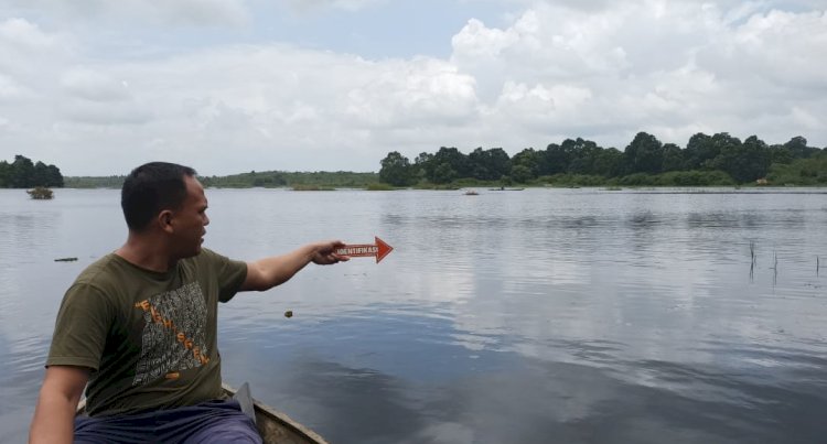 Lokasi tempat tenggelamnya perahu yang menewaskan tiga orang/ist