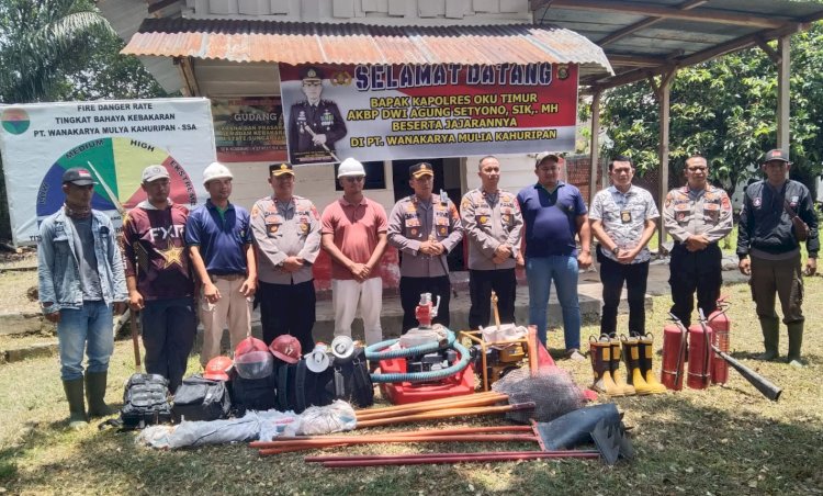 Persiapan penanggulangan Karhutla di OKU Timur/ist