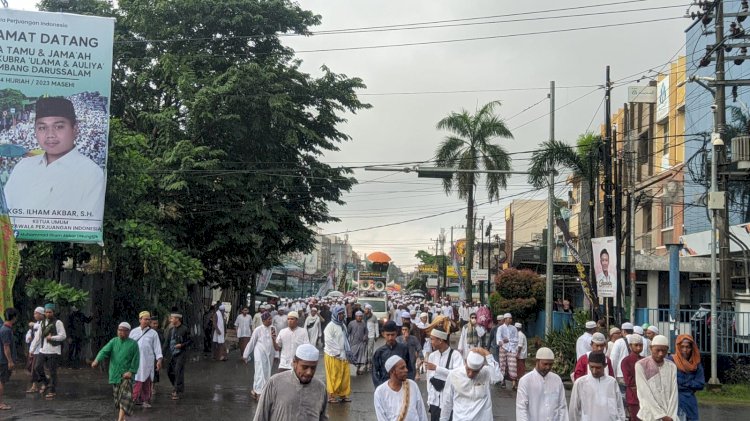 Suasana Ziarah Kubro Ulama dan  Auliya  Kota Palembang, Jumat (10/3) (ist/rmolsumsel.id)