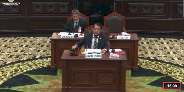 Anwar Usman kembali terpilih Ketua MK 2023-2028/Repro