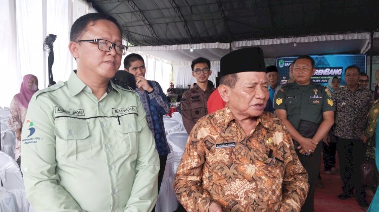 Wakil Bupati (Wabup) Penukal Abab Lematang Ilir (PALI), Soemarjono (kanan). (Eko Jurianto/RmolSumsel.id)