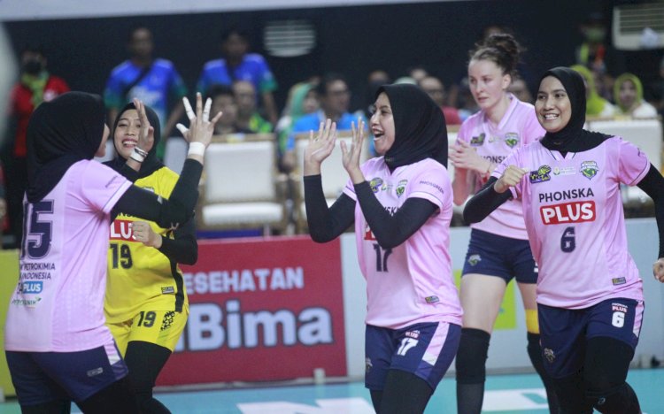 Tim putri Gresik Petrokimia Pupuk Indonesia berhasil meraih posisi ketiga kompetisi bolavoli PLN Mobile Proliga 2023/ist