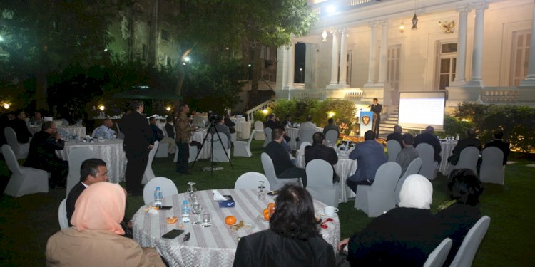Acara Business Gathering yang digelar Kedutaan Besar Indonesia (KBRI) di Mesir, di Taman Wisma Duta pada Senin, 13 Maret 2023/Ist