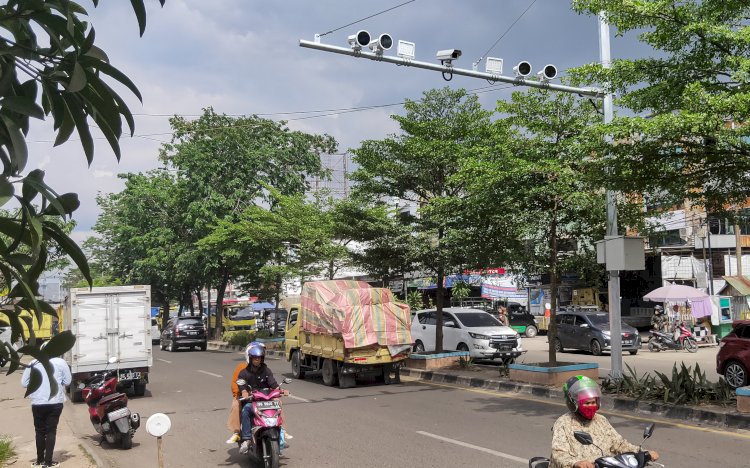 Kamera ETLE di Palembang/Foto: RMOL