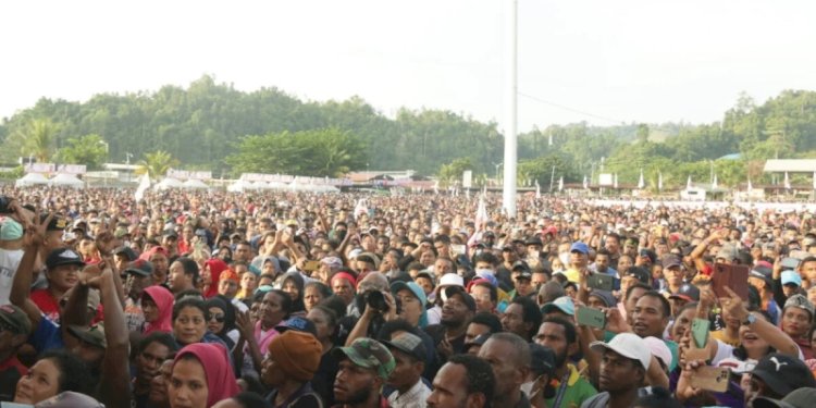  Jalan Sehat Prabowo yang digelar DPD Gerindra Papua pada Rabu (22/3)/Net