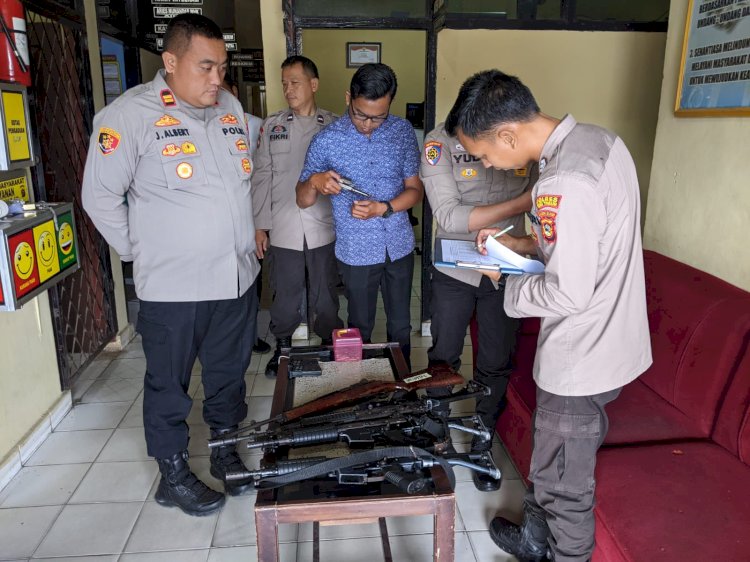 Polres OKU Timur melakukan supervisi tahap I di Polsek Belitang III/Ist.