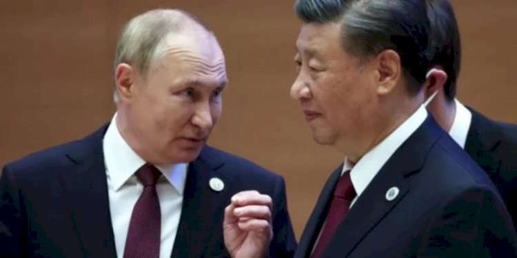 Presiden Rusia Vladimir Putin dan Presiden China Xi Jinping/Net