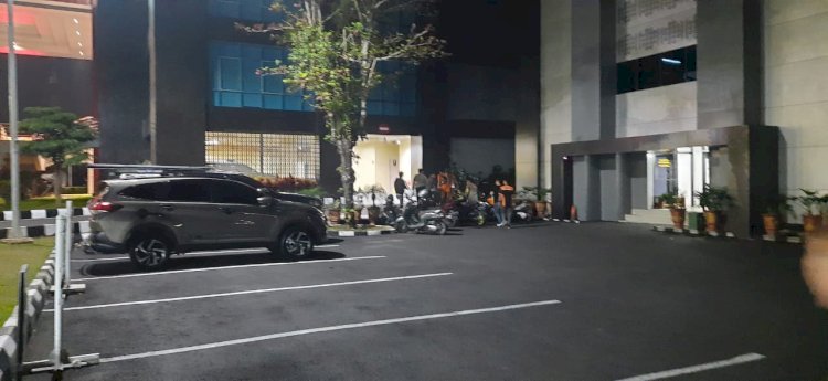 Suasana di kawasan Gedung Mapolda Sumsel/Foto:RMOL