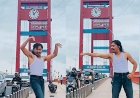 Selebgram Mulyadi Goyang Derago di Jembatan Ampera      
