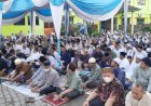 Ribuan Warga Muhammadiyah Palembang, Sholat Ied di Halaman Perguruan Balayudha 