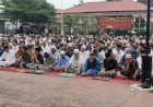 Ribuan Warga Binaan Lapas Kelas I Palembang Sholat Ied Dengan Khidmat
