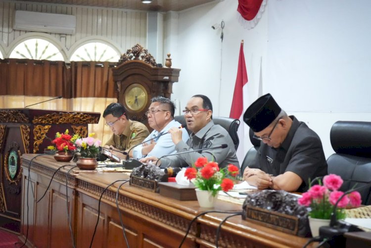 Kakanwil Kemenkumham Sumsel, Ilham Djaya saat melakukan kunjungan kerja ke DPRD Kabupaten PALI/ist