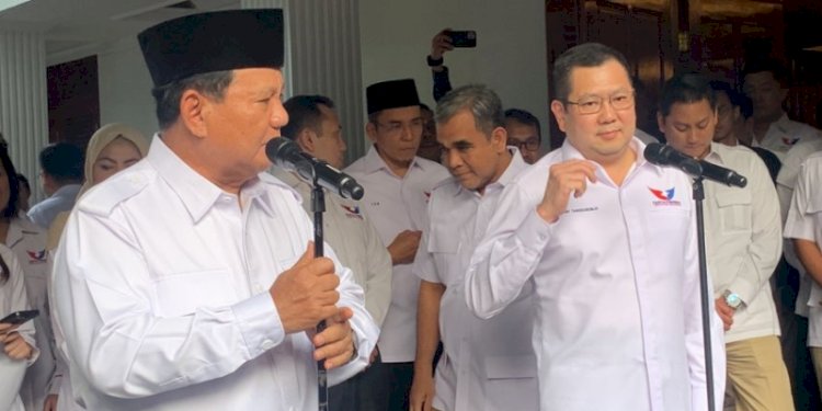 Ketua Umum Partai Gerindra Prabowo Subianto dan Ketua Umum Partai Perindo Hary Tanoesoedibjo/RMOL