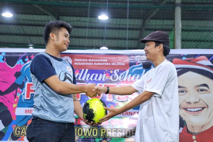 Pertandingan futsal antar komunitas yang digelar PMN Sumsel. (ist/rmolsumsel.id) 