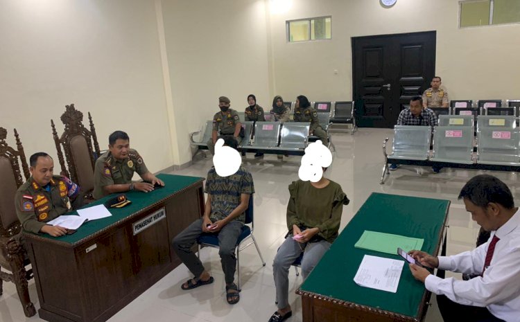 Pasangan bukan suami istri jalani sidang di Pengadilan Lubuklinggau/ist