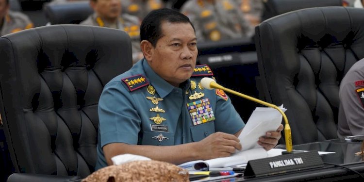 Panglima TNI Yudo Margono saat Rakor pengamanan mudik idul fitri/Ist
