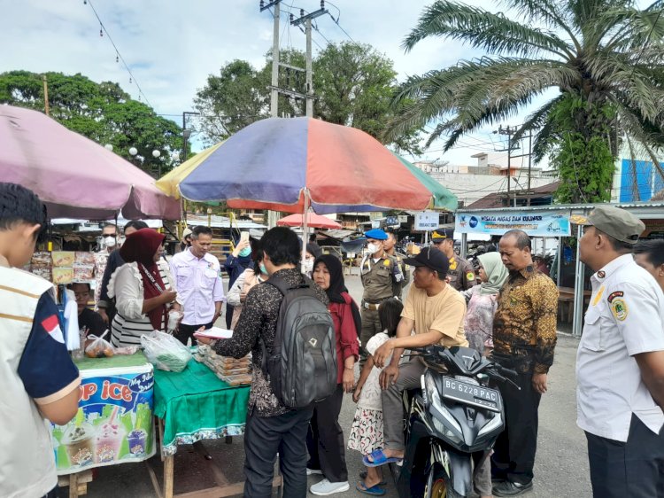 BPOM Palembang melakukan pemeriksaan jajanan di Pasar Bedug yang dijual UMKM PALI/Ist.