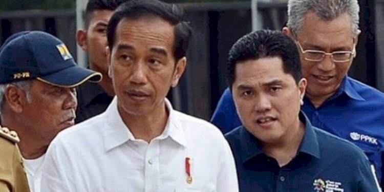 Presiden RI Joko Widodo dan Ketua Umum PSSI Erick Thohir/ist