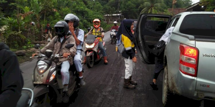 Kondisi jalan di Simpang Meo beberapa waktu lalu/RMOL