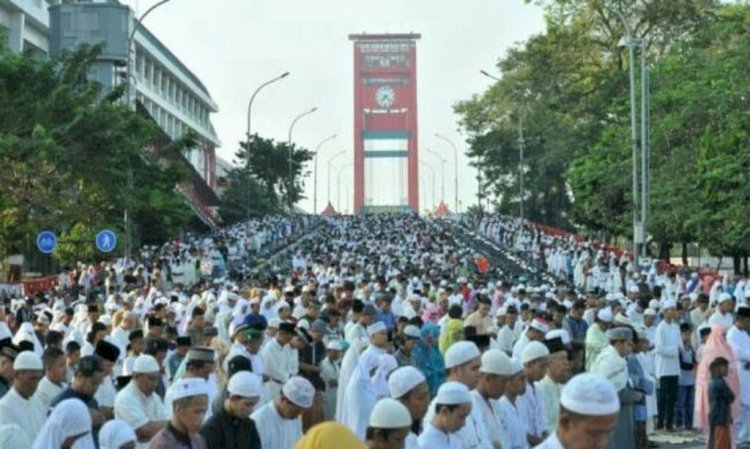 Sholat Ied di Palembang/ist