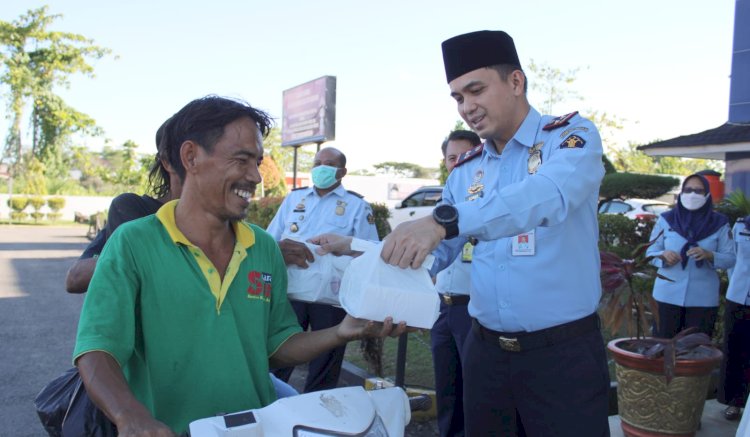 Kantor Imigrasi Kelas I TPI Palembang Kemenkumham Sumsel menggelar “Kumham Berbagi”/ist