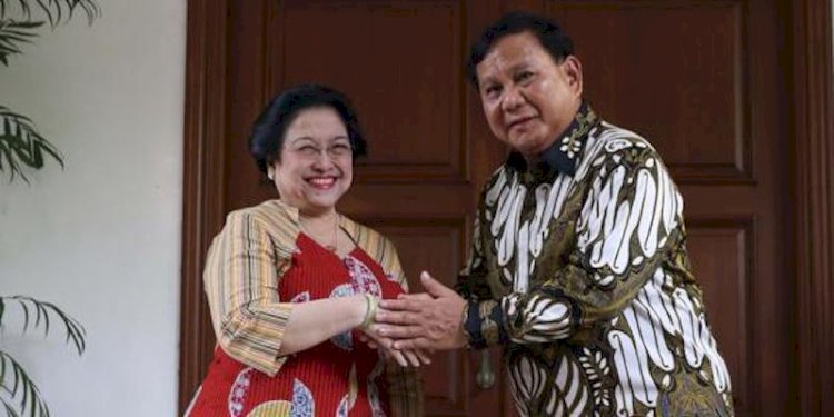Ketua Umum PDI Perjuangan Megawati Soekarnoputri dan Ketua Umum Partai Gerindra Prabowo Subianto/Net