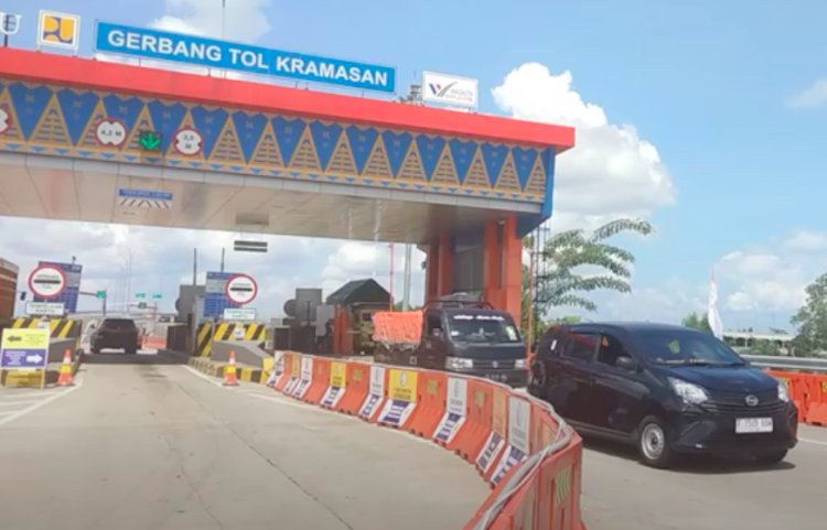 Gerbang Tol Kramasan Ogan Ilir. (dok. RmolSumsel.id)