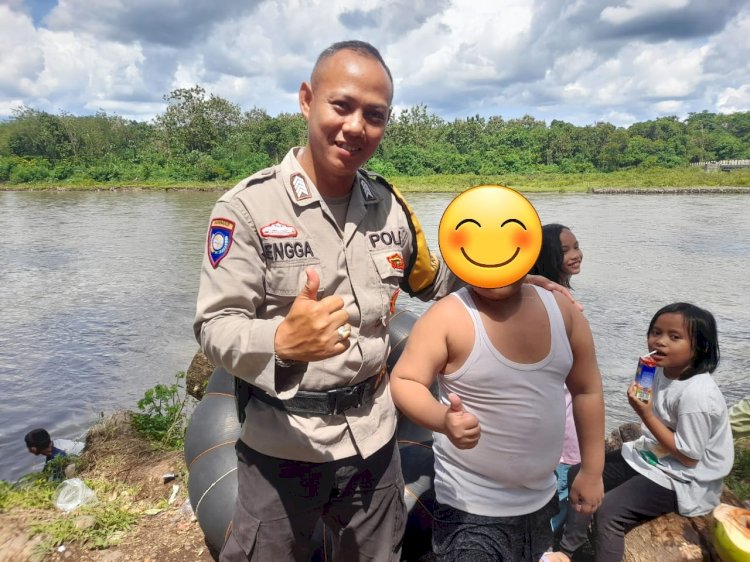 Personel Bhabinkamtibmas selamatkan bocah/ist