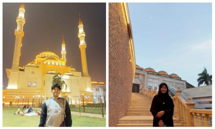 Dua mahasiswa asal Empat Lawang yang kuliah di Sudan/ist