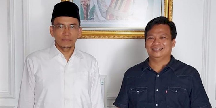 TGB Muhammad Zainul Majdi dan Nanang Firdaus Masduki, Koordinator Nasional Relawan TGB Se-Indonesia/Net