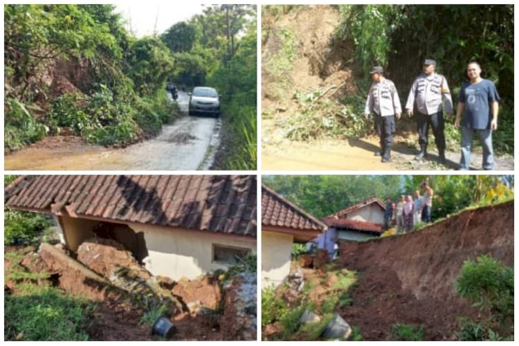 Kolase bencana banjir dan tanah longsor di Kabupaten OKU/ist